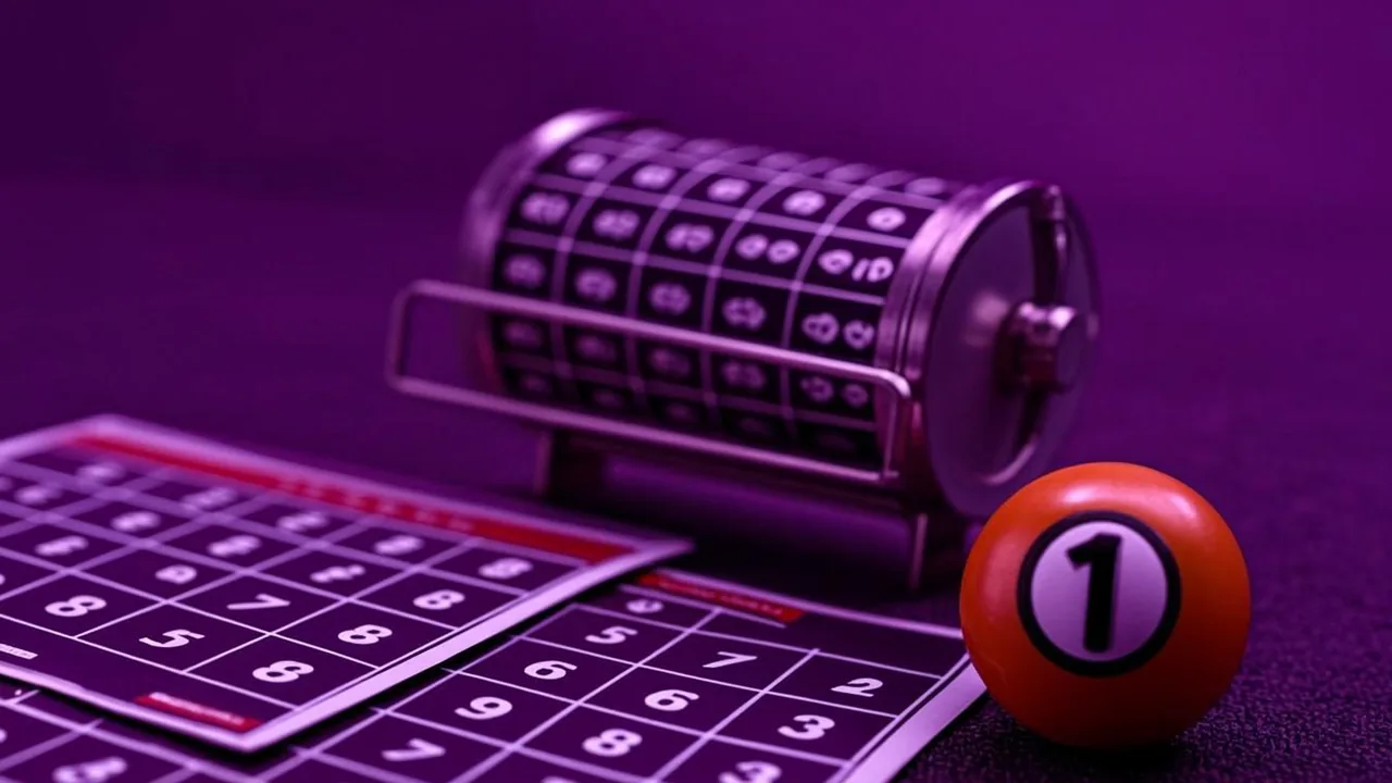 numbered bingo balls and dauber on dark felt with violet accents, ticket clause decoder motif for Big Winnings