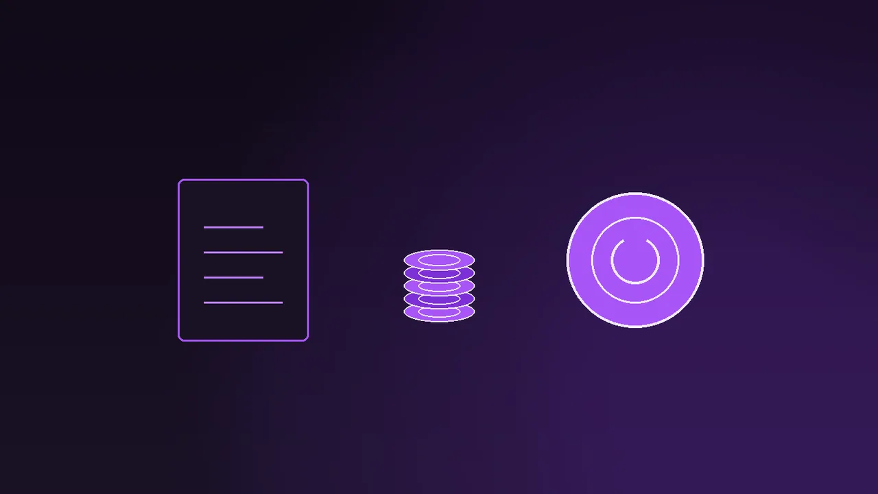 Credit card clauses decoded over a purple neon statement line illustration