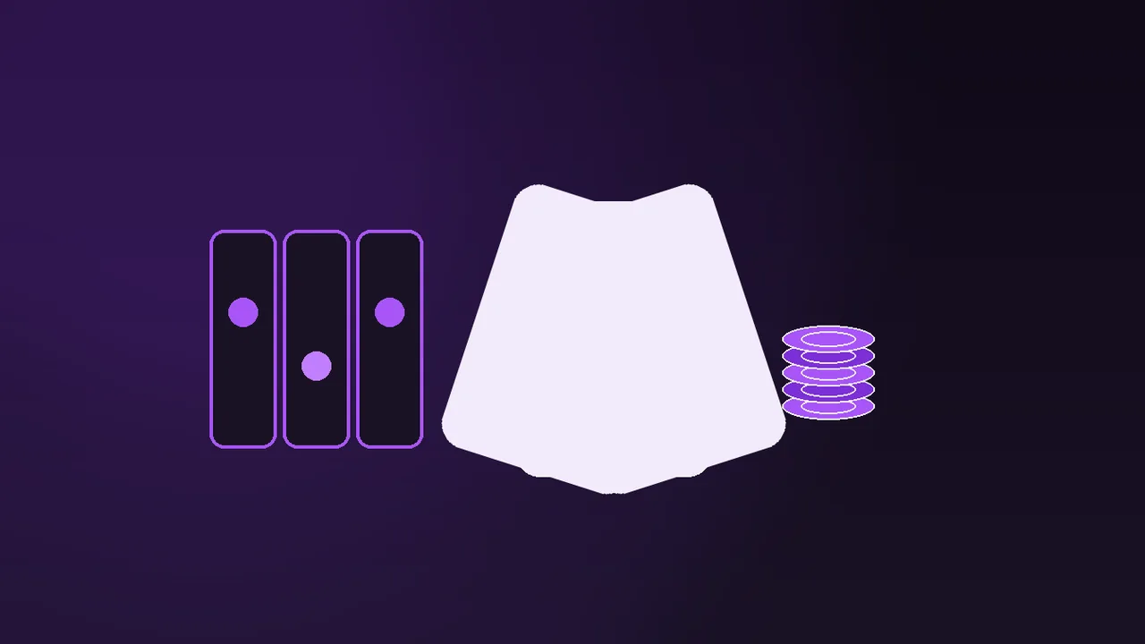 Licence register beside roulette wheel and chips, purple neon light over dark casino felt