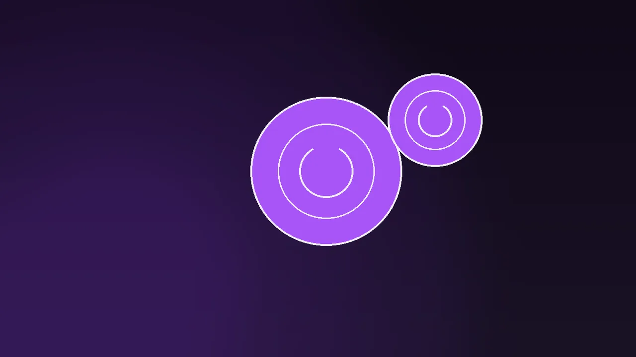 Hundred credit tokens beside violet gate clause and conversion ladder on dark neon desk