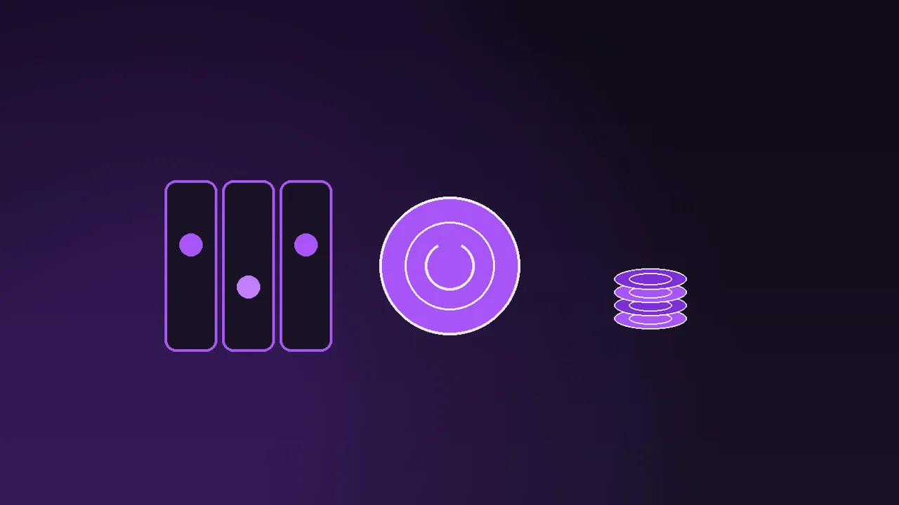 Ten pound note exchanging into three hundred spin tokens under violet neon on dark desk