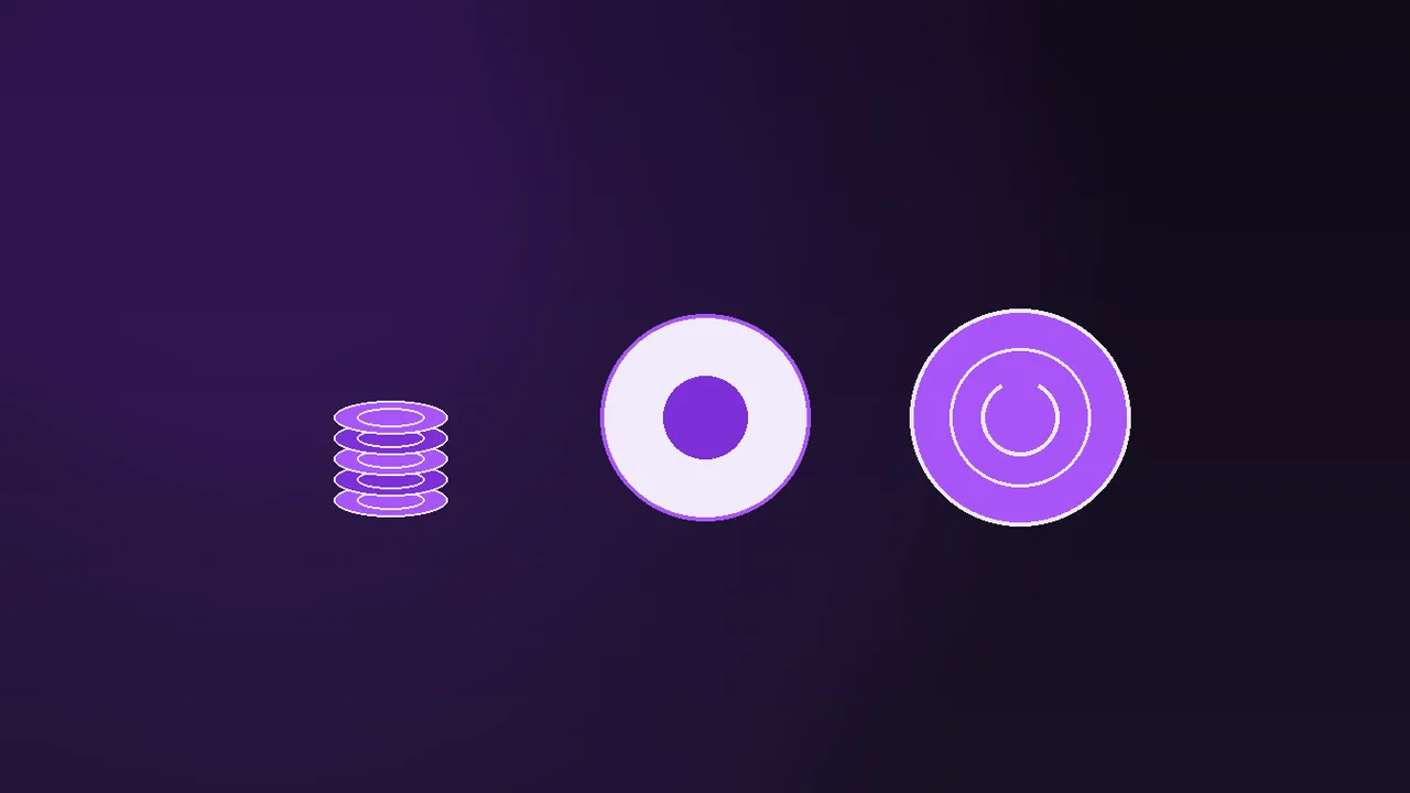 single violet coin on dark casino felt with decoder notes, low deposit tier motif for Big Winnings
