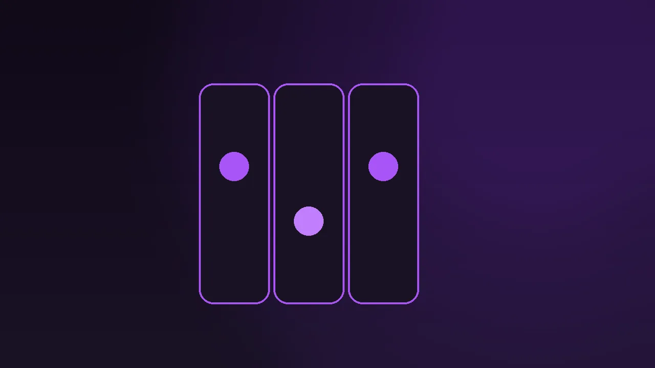 Two hundred numbered spin tokens beside a ten-pound note under purple neon light