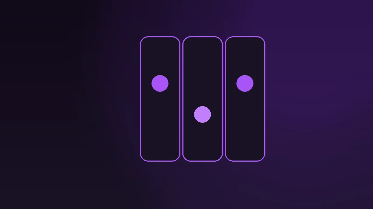 A five-pound note and a hundred spin tokens on a dark desk in purple neon light