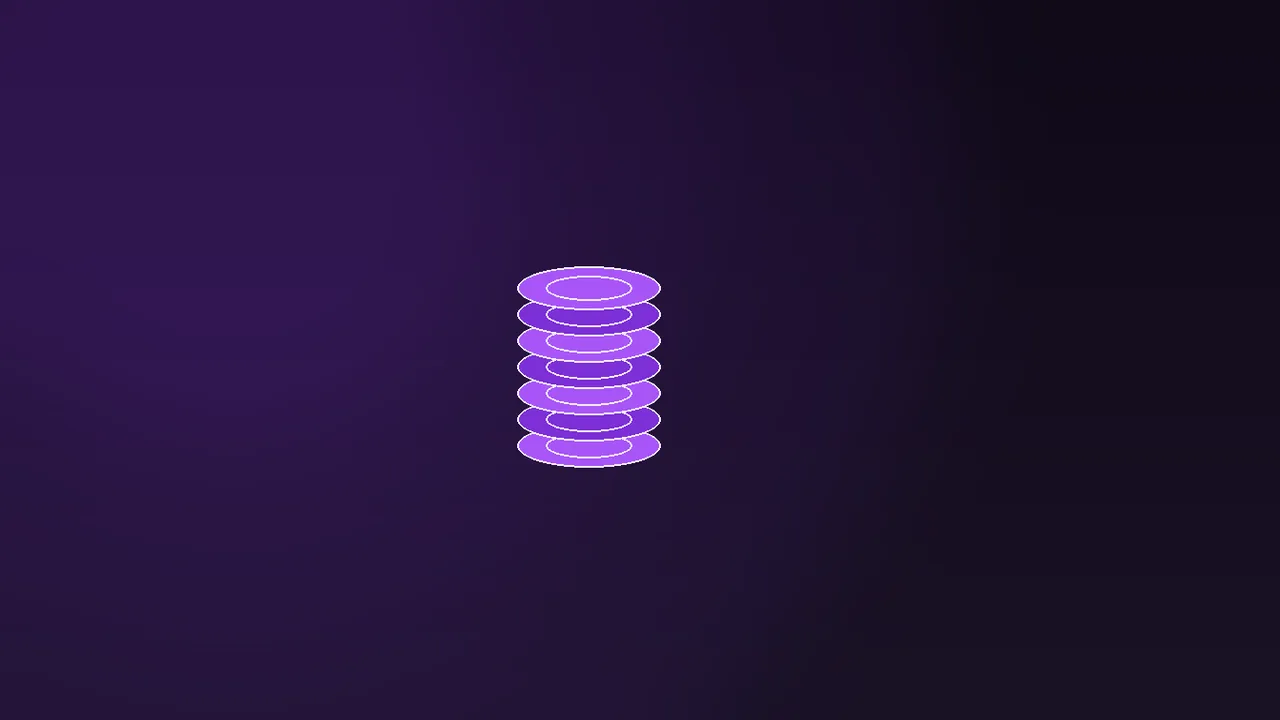 Prepaid voucher stack beside a one-way arrow sketch, purple neon glow on a dark surface