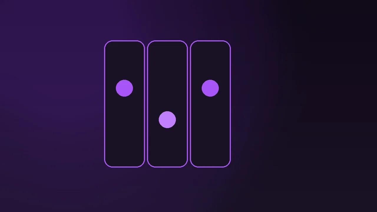 Two spin origin points marked in purple neon above a slot reel, a scatter symbol and a voucher stack