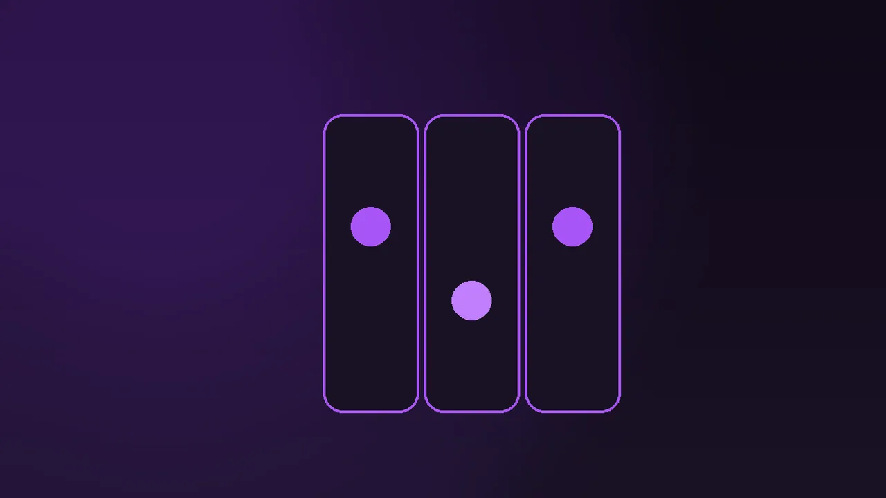 Ten slot reels compared clause by clause under a purple neon ranking board on graphite